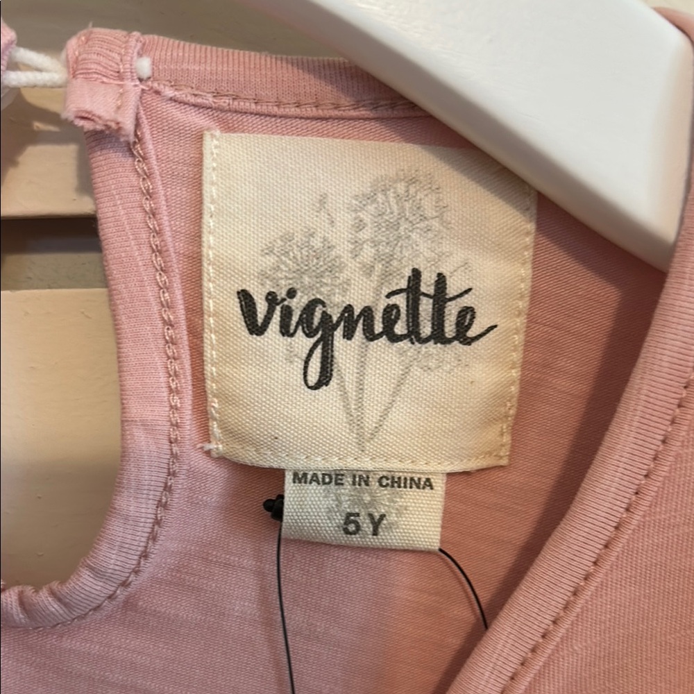 Pink Ruffle Tank Top for Kids - Picture 2 of 3
